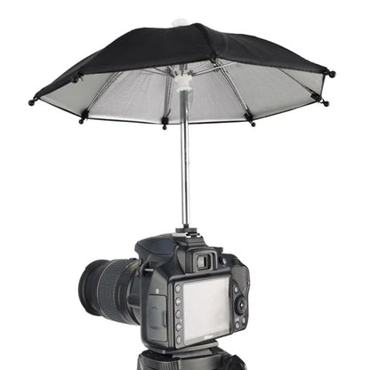 Hot Sale 1PC Black DSLR Camera Umbrella Universal Hot Shoe Cover Photography Accessory Camera Sunshade Rainy Holder Accessories