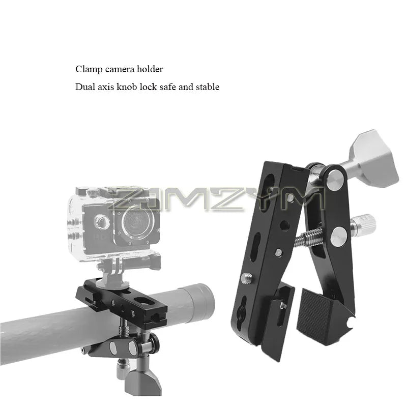 Crab Super Clamp Camera Clamp Fixing Mount Clip Portable Travel Photography Bracket For DSLR Camera Vlog Video Accessories