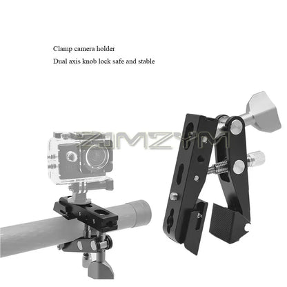 Crab Super Clamp Camera Clamp Fixing Mount Clip Portable Travel Photography Bracket For DSLR Camera Vlog Video Accessories
