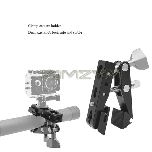 Crab Super Clamp Camera Clamp Fixing Mount Clip Portable Travel Photography Bracket For DSLR Camera Vlog Video Accessories