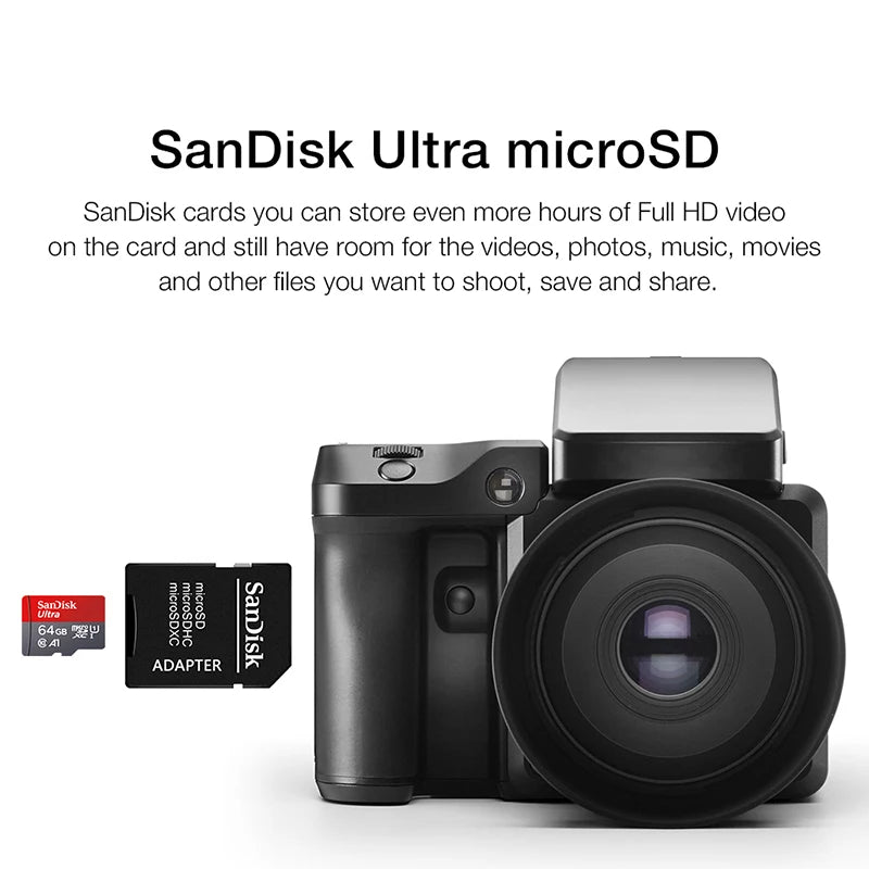 100% Original SanDisk Micro tf SD Card Class 10 TF Card 32GB 64GB 128GB Memory Card for Phone Tablet Flash Card
