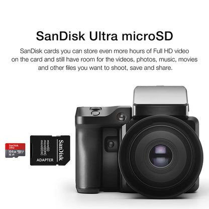 100% Original SanDisk Micro tf SD Card Class 10 TF Card 32GB 64GB 128GB Memory Card for Phone Tablet Flash Card