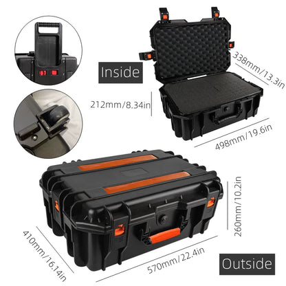Pre Cut Foam Hard Case Waterproof Shockproof Camera Photography Gun Hard Case Tool Box For Camera Equipment Tools Storage