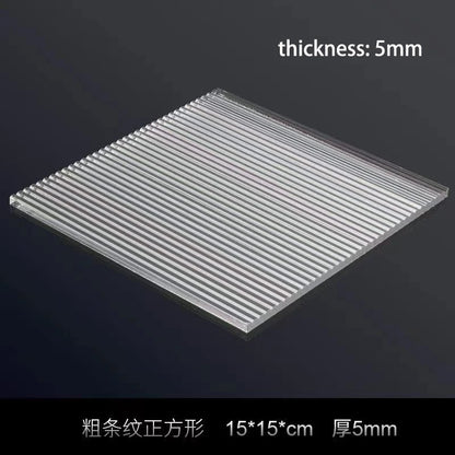 Transparent Acrylic Plate Photo Background Cosmetics Still Life Product Posing Photography Props Geometry Shooting Display
