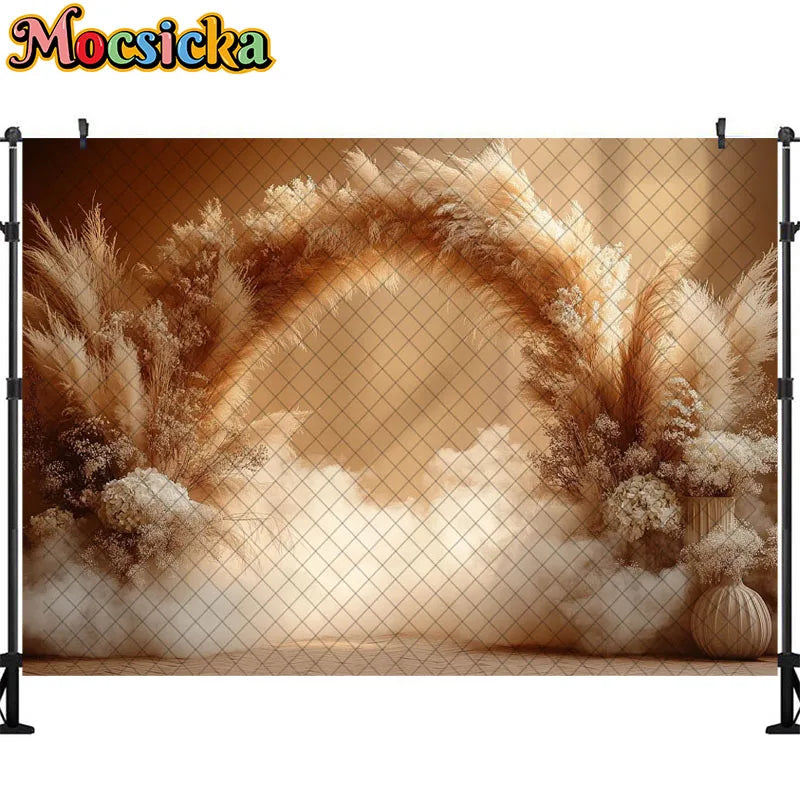 Bohemian Photography Background Couple Wedding Decoration Supplies Newborn Baby Portrait Photo Backdrops Studio Props Banner