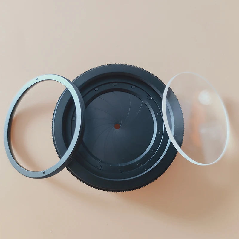 Adjustable Aperture 1.5-26mm Iris Diaphragm M30 To M37 Camera Lens Module Retrofit Night Vision with Tempered glass protect lens