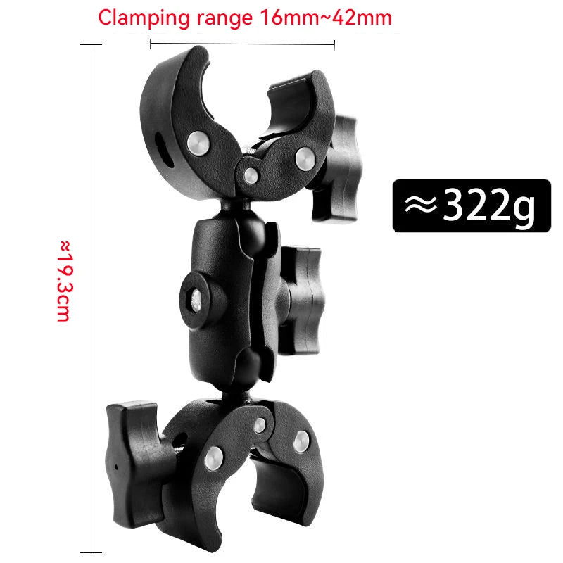 Camera Mount Adapter Motorcycle Handlebar Clip Camera Crab Clamp For Camera Gopro LED Light Filming Studio Cycling Mobile Phone