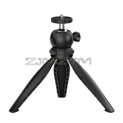 1/4 Screw Interface Desktop Tripod Independent Gimbal Stable Bracket Third gear height Adjustable For Photography Projector