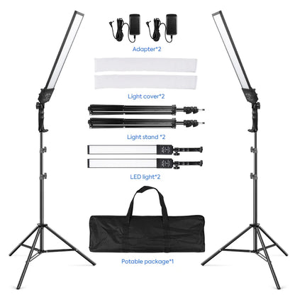 RGB Photography Strip Light 28 Colors 3200-5600K Color Temperature 6600mah Battery Video Fill Wand Light Strip For Shoot Studio