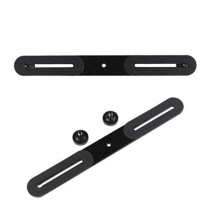 Universal Dual Flash Bracket Holder with 2 1/4" Adapter Screws for Studio Tripod Light Stand Digital SLR Camera Drop Shipping