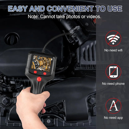 8mm 2.4in 1080P Inspection Camera Automotive Piping Endoscope Borescope Drain Channel Inspection Camera Industrial Equipment