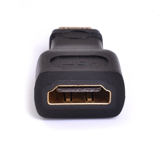 Mini HDMI Male to Standard HDMI Female Adapter Type-C to Type-A Supports 1080P@60Hz for DSLR Camcorder Gaming Console Gold-Plate