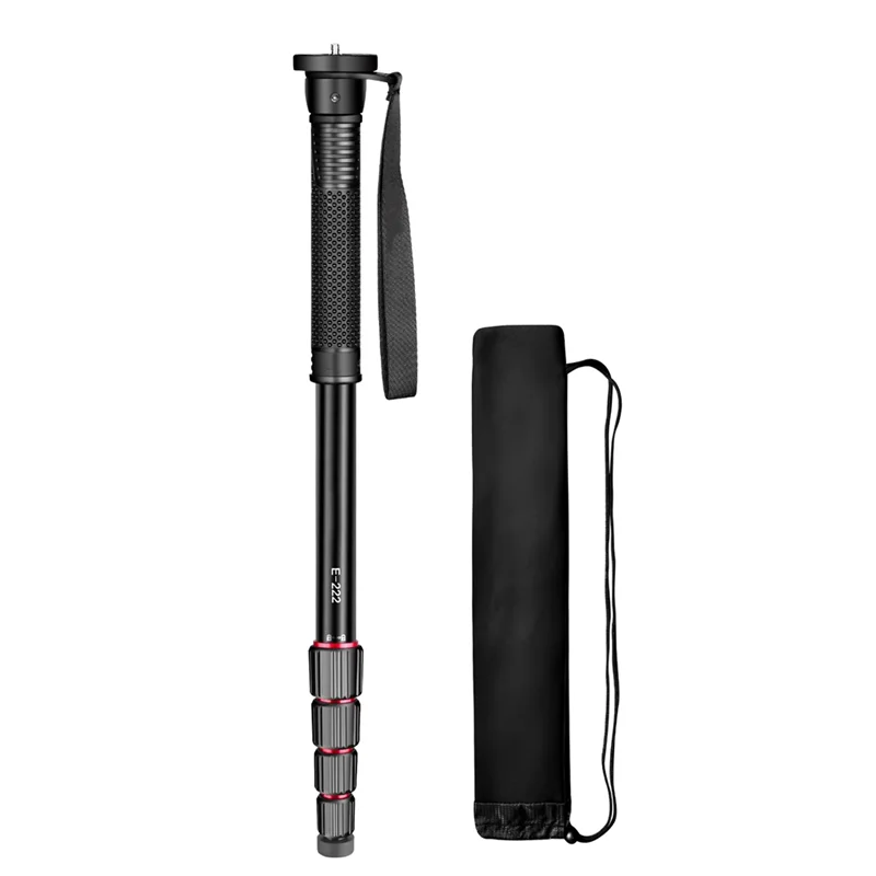 ABAC-Aluminium E222 Camera Monopod Mount Adapter Photography Walking Stick Lightweight For Canon Sony Video Camera