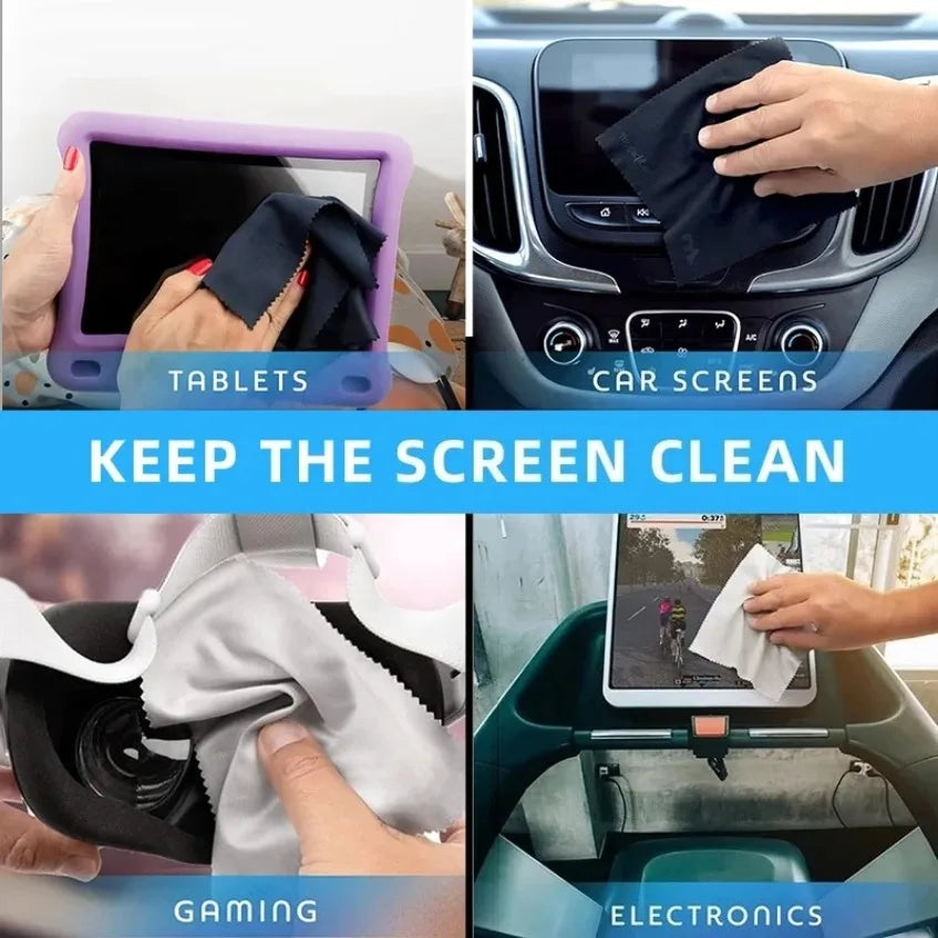 2/6PC Ultra-fine Fiber Cleaning Cloth Phone Lens Wiping Cloth Stretch Free Soft Efficient Cleaning Cloth Photography Accessories