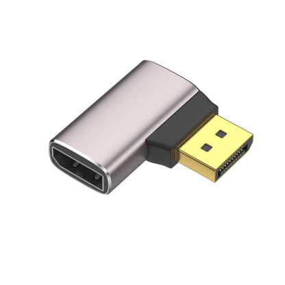 90 Degree DisplayPort1.4 Adapter Support 8K@60Hz 4K@144Hz HDR Video Alloy Shell DP Cable Extender for Desktop Computer Monitor