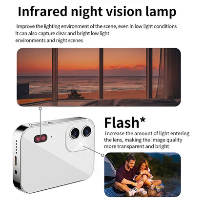 4K CCD Digital Camera 64MP Touch Screen Mini Digital Zoom IR Night Vision Video Camera Flash for Photography And Videography