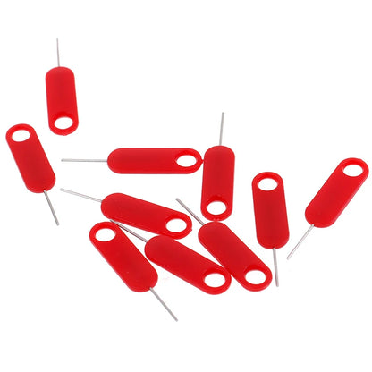 10pcs Sim Card Tray Removal Eject Pin Key Tool Anti-Conductive Cell Phone Card Remover Alarm Clock Electronics Reset Thimble