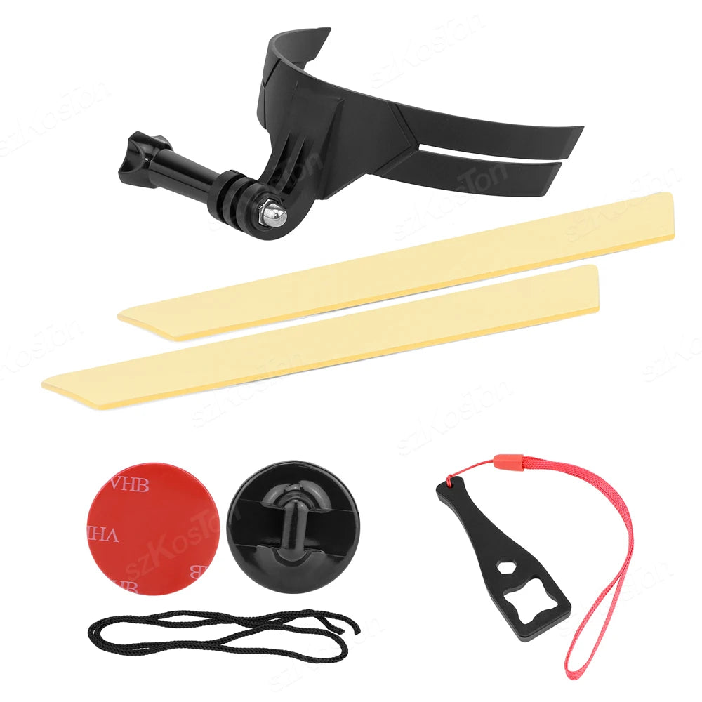 Motorcycle Helmet Chin Mount For DJI OSMO Action 6/5/4/3 GoPro 13 12 11 10 9 8 Full Face Camera Holder Riding Gear Accessory