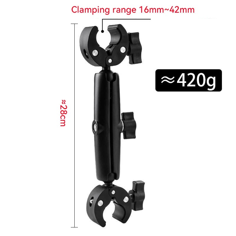 Camera Mount Adapter Motorcycle Handlebar Clip Camera Crab Clamp For Camera Gopro LED Light Filming Studio Cycling Mobile Phone