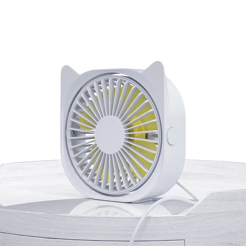 Mini USB Fan Table Small Fan Electronic Summer USB Smart Gadgets Portable Cool Gadgets Silent Rechargeable For Office Home