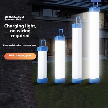 LED Rechargeable Tube Ambient Lighting Outdoor Camping Photography Fill Light Portable Light Bulb for Emergency Night Market