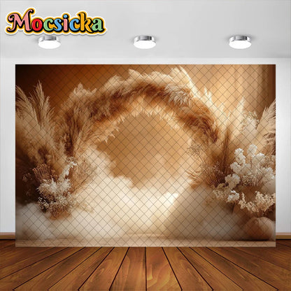 Bohemian Photography Background Couple Wedding Decoration Supplies Newborn Baby Portrait Photo Backdrops Studio Props Banner