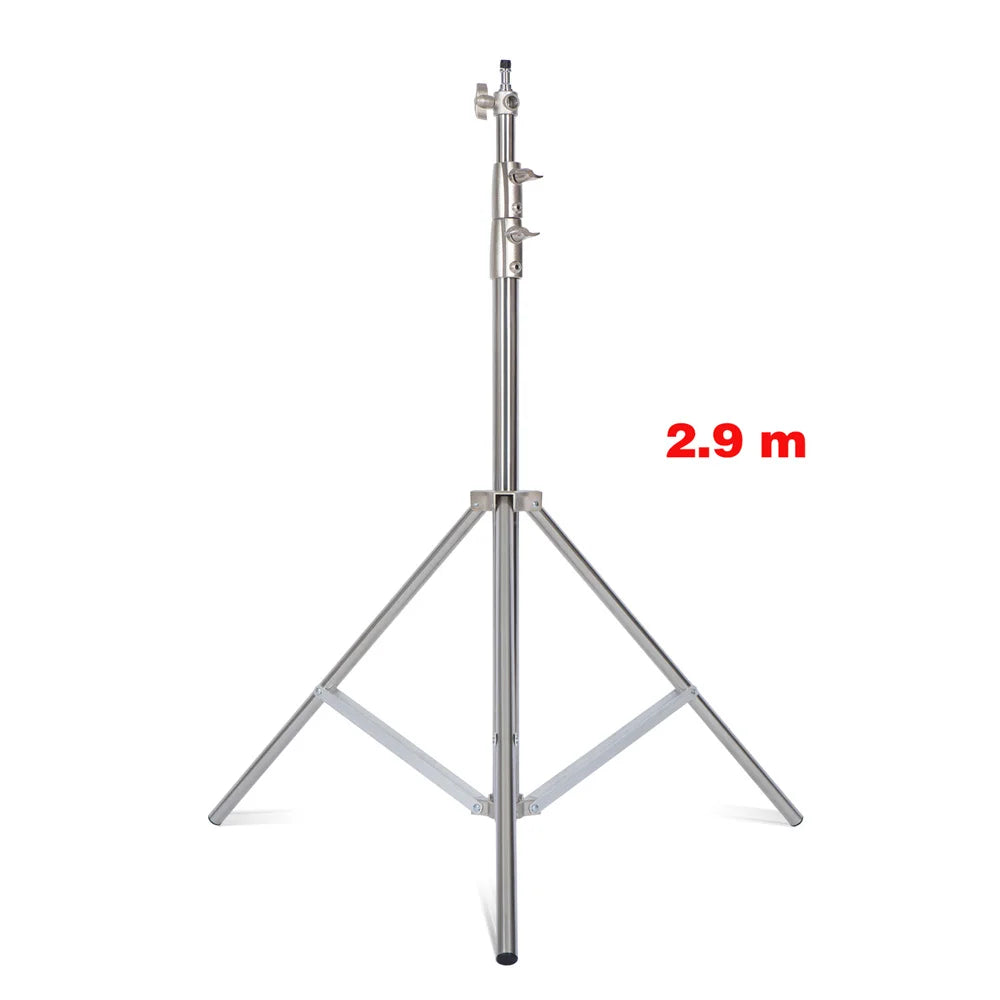 SH 2.8M Stainless Steel Light Stand Heavy Duty Load weight 10kg Photography Studio Support Tripod For Led Light Photo Studio