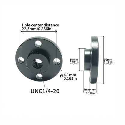 Mount Metal Base 40/50mm Hole 1/4-20,3/8-16,M6 Thread Screw Nut Adapter Tripod Bracket Cameras Flash Photography Accessories