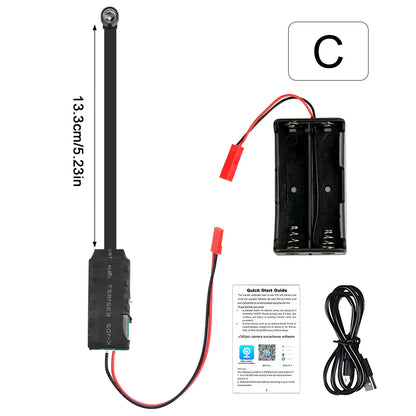 128GB WiFi Mini Camera 1080P Diy Module Nanny Video Recorder Home Security Camera Micro Camcorde Suitable for Home/Office Use