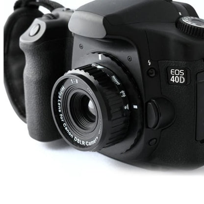 2024 NEW Holga HL-C 60 mm f/8.0 Lens For Canon DSLR SLR Camera Black Parts Cameras Accessory Photography accessories