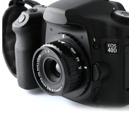 2024 NEW Holga HL-C 60 mm f/8.0 Lens For Canon DSLR SLR Camera Black Parts Cameras Accessory Photography accessories