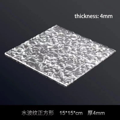 Transparent Acrylic Plate Photo Background Cosmetics Still Life Product Posing Photography Props Geometry Shooting Display