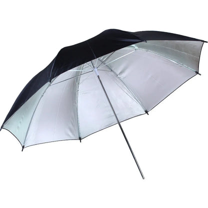 85Cm Silver Black Photography Light Umbrella Even Light Spread Diffuser for Flash Strobe Continuous Lighting Portrait Product