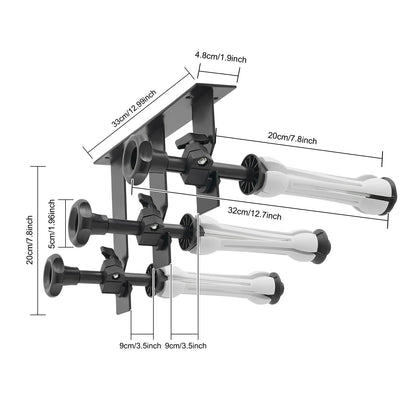 3 Axis Hook Background Support System Manual Lift for Photo Studio Backdrops Paper Cloth PVC - Ceiling Wall Mount Bracket Kit
