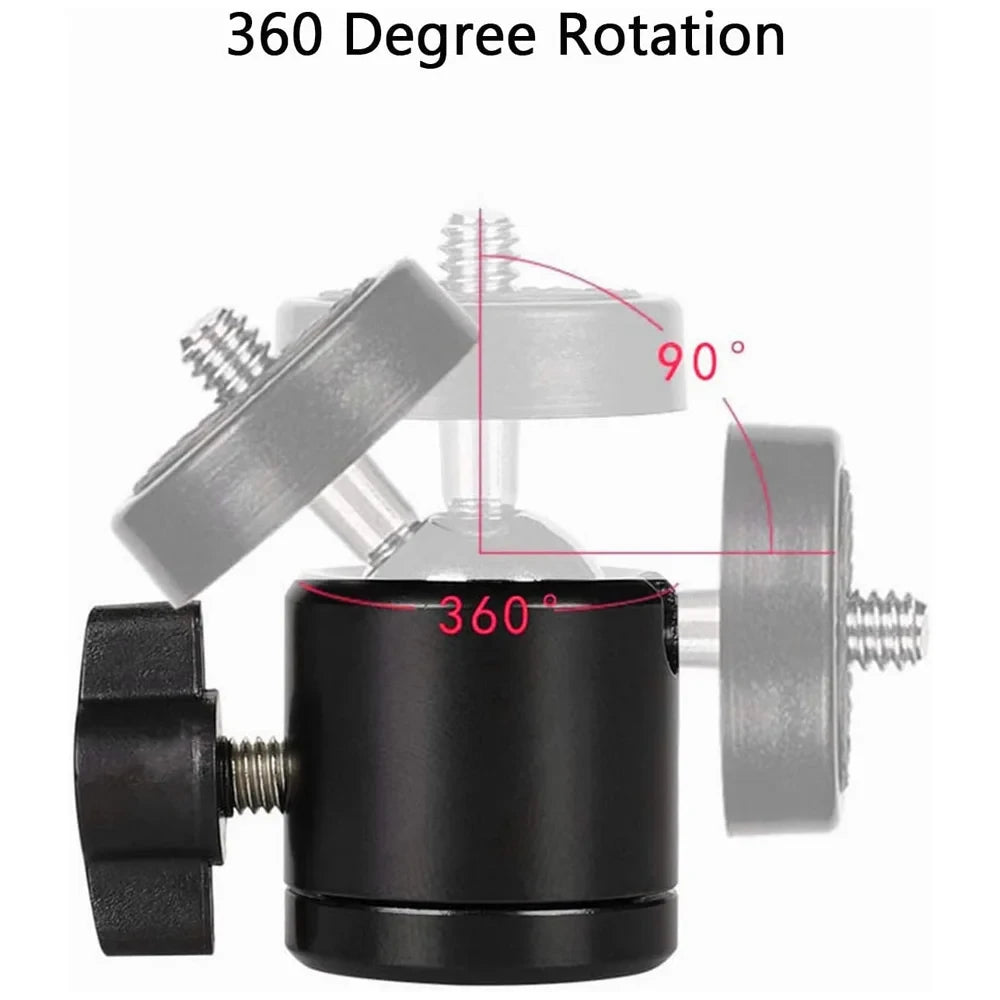 1/4 screw live streaming tripod photography accessories with 360 ° rotation adjustable  For DSLR DV Cameras