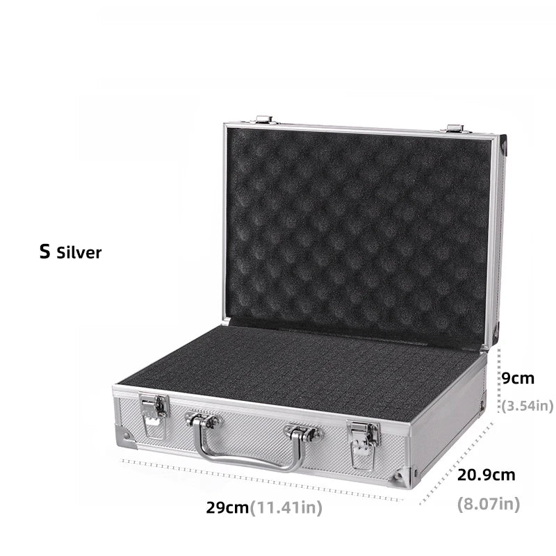 Aluminum Alloy Frame Protective Suitcase Box for Microphones Sound Card Storage Bag for Cameras Accessories