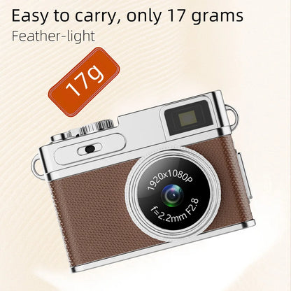 Magecam Retro Digital Camera 1080P Video Recorder LED Fill Light 0.96 Inch IPS Screen Portable Mini digital Camera