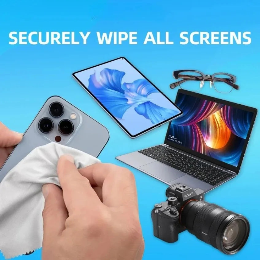 2/6PC Ultra-fine Fiber Cleaning Cloth Phone Lens Wiping Cloth Stretch Free Soft Efficient Cleaning Cloth Photography Accessories