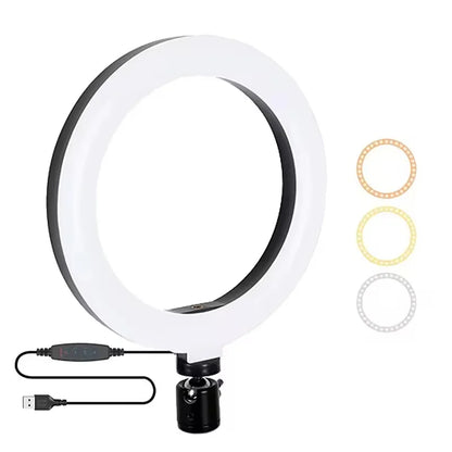 16/26/33cm Selfie Ring Light Photography Fill Light LED Ring Lamp Glow Soft Eye Protection Photography Lamp Supplies Home Studio