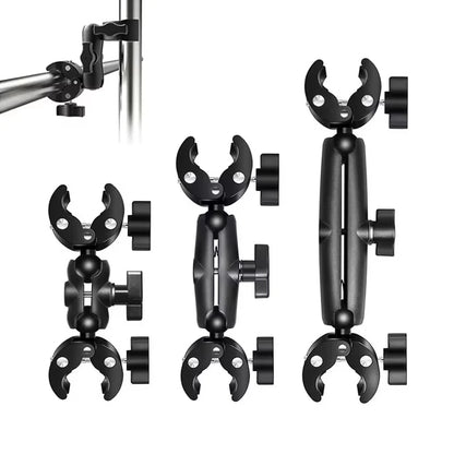 Camera Mount Adapter Motorcycle Handlebar Clip Camera Crab Clamp For Camera Gopro LED Light Filming Studio Cycling Mobile Phone