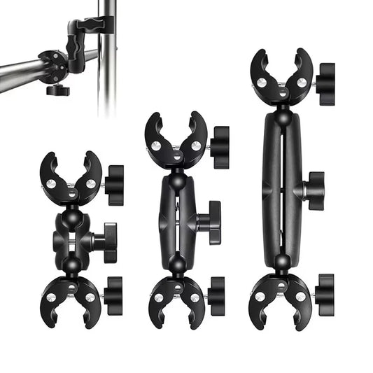 Camera Mount Adapter Motorcycle Handlebar Clip Camera Crab Clamp For Camera Gopro LED Light Filming Studio Cycling Mobile Phone
