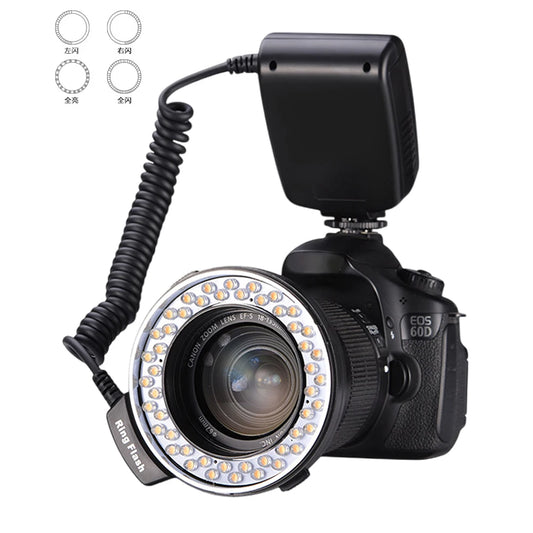 RF 550D Macro LED Ring Flash Light Universal for Nikon Canon Olympus Fuji DSLR Camera Photography Accessory