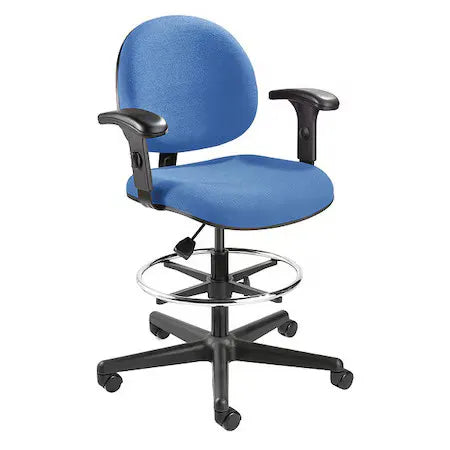 Bevco V4507hc-Bl-Av Drafting Chair Drafting Chair, Adjustable Arms, 24" To 34"
