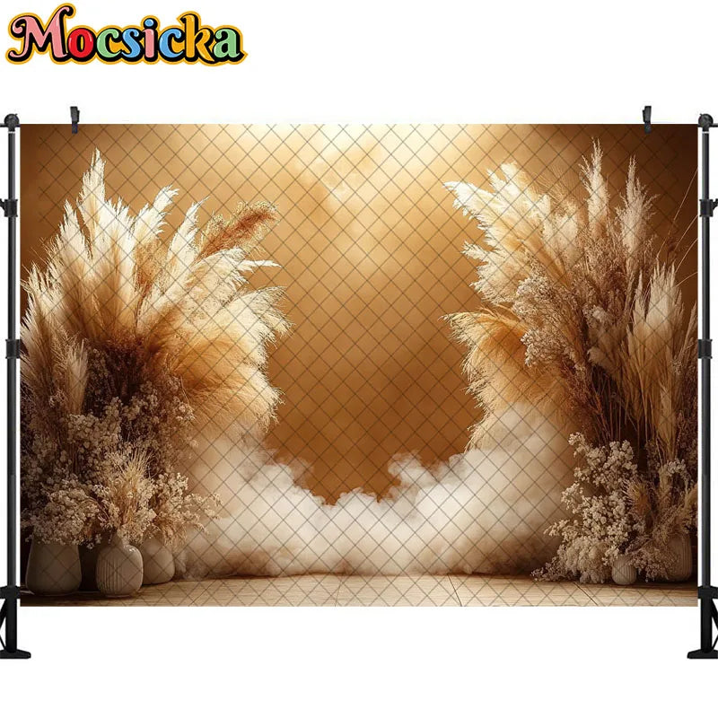 Bohemian Photography Background Couple Wedding Decoration Supplies Newborn Baby Portrait Photo Backdrops Studio Props Banner