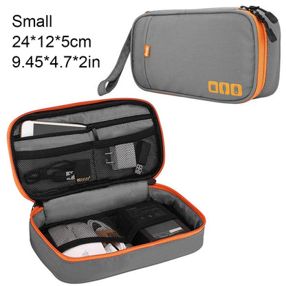 Portable Electronic Accessories Travel case,Cable Organizer Bag Gadget Carry Bag for iPad,Cables,Power,USB Flash Drive, Charger