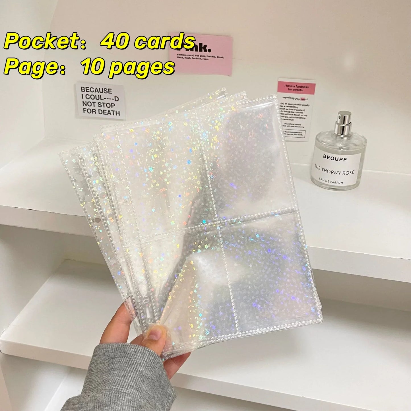 1-4 Grids INS Girl Album Small Card Collect Album Multi-Pockets Photo Card Binder Top Loading Photo Sheet Protector Collect Card