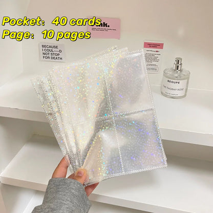 1-4 Grids INS Girl Album Small Card Collect Album Multi-Pockets Photo Card Binder Top Loading Photo Sheet Protector Collect Card
