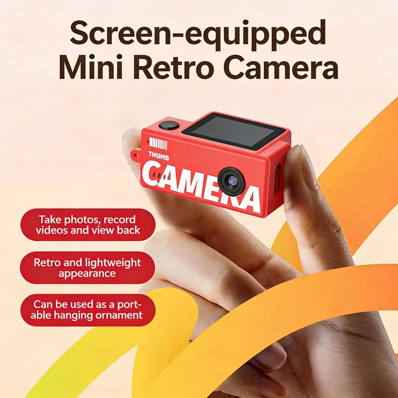 Portable X7 Thumb Camera Keychain Camera Retro Support Memory Card 1080p Very Small Camcorder Video Recorder Tools With Flash