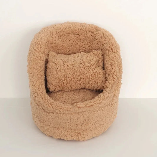 2pcs Baby Posing Sofa Newborn Photography Props Solid Color Soft Chair with Pillow Cushion Sets Studio Baby Photo Accessories