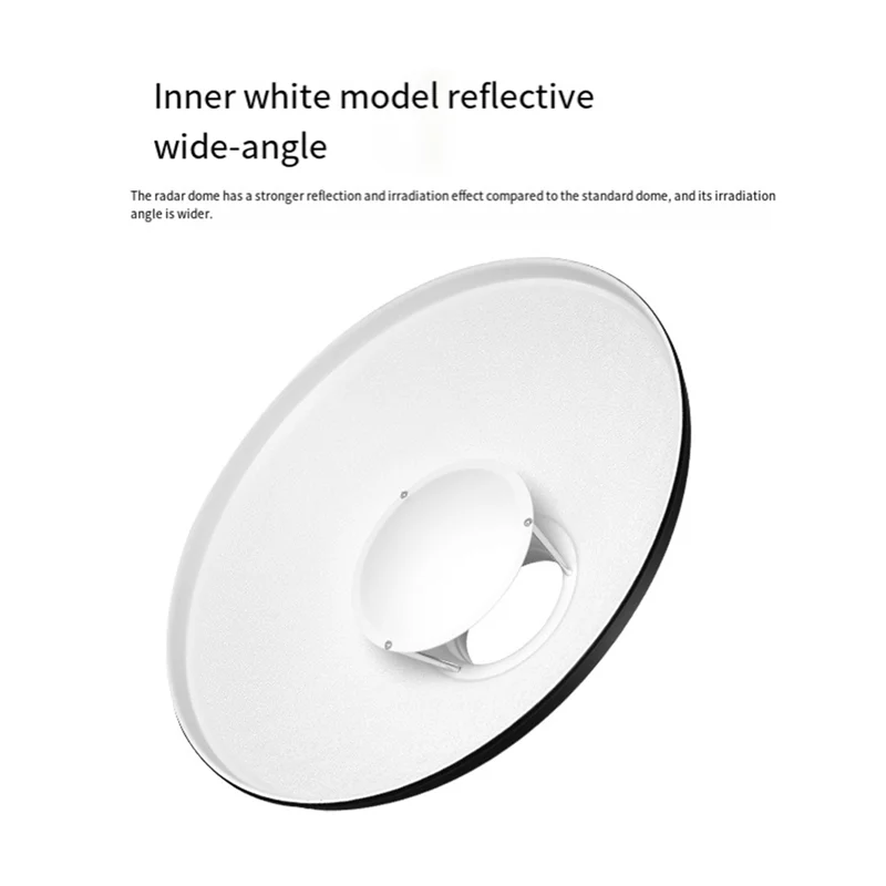 Beauty Dish Reflector 30Cm For Studio Portrait Photography Accessory With Honeycomb Grid For Precise Lighting Control